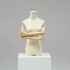 Mannequin de loja de roupas adereços manequim feminino de meio corpo de mesa estilo coreano suporte de exibição manequim de vitrine para roupas femininas
