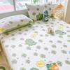 Sábanas de Cama de Algodón Puro Pieza Única 100% Algodón Puro Algodón Lavado Juego de Tres Piezas Dormitorio Estudiantil Individual 1.5m Niños 1.2