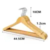 Percha de Madera Maciza Colgar Ropa Armario Hombro Ancho de Madera Soporte para Ropa Gancho para el Hogar Soporte para Ropa Tienda de Ropa Hotel Venta al por Mayor