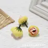 Mini Botões de Flores Artificiais DIY, Flores Falsas de Casamento para Decoração, Flores Decorativas Feitas à Mão, Acessórios de Flores para Grampo de Cabelo