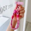 Cordón para Teléfono Correa Corta Muñequera Correa Corta Colgante Cordón de Corazón Correa de Teléfono Colorida Clip para Correa de Teléfono Cordón Anti-Pérdida Moderno
