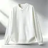Sudadera Casual Ligera para Hombre Otoño/Invierno 2026, Nueva Texturizada Bordada Holgada Transpirable Cuello Redondo Manga Larga