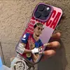 Estrelas do Futebol Transfronteiriças São Adequadas para Capas de Celular Apple 15Plus Europeu e Americano 16Promax Iphone17 Estiloso 14 Moda 13