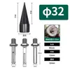 Broca para hendir leña vástago hexagonal martillo percutor eléctrico pequeño taladro percutor abridor de agujeros taladro eléctrico cono hendedor de leña carpintería