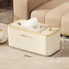 Nueva caja de pañuelos multifuncional para el hogar, caja organizadora de compartimentos para escritorio, organizador de control remoto para mesa de café, directo de fábrica