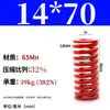 Padrão Japonês Vermelho 65Mn Mola para Moldes Padrão Japonês Retangular Compressão Forte Mola de Compressão de Fio Plano Tm Spring Swm Carga Média