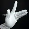 Gran suministro de guantes de tela extendidos sin pelusa, guantes de microfibra antiestáticos, blancos, finos, antideslizantes, resistentes al desgaste