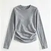 Camiseta Básica de Outono e Inverno para Meninas 2026 Nova Casual Estilo Coreano Simples Manga Longa para Meninas Mais Velhas, Tendência Cross-Border