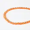 Cuentas Redondas Planas Ojo de Diablo Calientes Transfronterizas Accesorios para Joyería DIY Cuentas de Vidrio Pulsera Collar Ojo de Pez Productos Semi-terminados