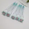 Cepillo para Pestañas Tubo Flor de Tres Pétalos, Tubo de Ensayo Independiente, Cepillo para Pestañas Portátil a Prueba de Polvo, Pestañas Postizas, Kit de Herramientas de Belleza para Pestañas