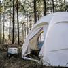 Tienda Esférica Harajuku Camping de Lujo al Aire Libre Aleación de Aluminio Doble Capa Engrosada Impermeable a Prueba de Viento Dobladillo Toldo Hemisférico
