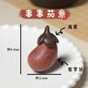 Adorno tallado a mano en sándalo Ruyi Persimmon para Coche, Mesa de Té, Decoración de Sala de Estar, Decoración de Regalo