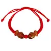 Pulsera Simple de Hilo Rojo de la Suerte para el Año del Caballo, Hilo Sencillo para la Buena Fortuna, Pulsera de Hilo Rojo para el Festival del Bote del Dragón, Pulsera de Hilo de Cinco Colores, Pulsera para Bebé