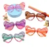 2026 Nuevas Gafas Inflables para Niños con Forma de Corazón, Gafas de Sol para Bebés con Forma de Corazón, Gafas de Sol para Niños Gafas de Sol