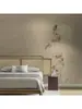 Nuevo estilo chino concepto artístico pintura a tinta bambú tela de pared sala de estar moderna fondo de TV papel tapiz estudio tela de pared dormitorio papel tapiz