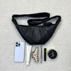 2025 Nova Couro Genuíno Pele de Ovelha Nicho Estilo Preguiçoso Ode Bolsa Croissant Fashionável Combina com Tudo Ombro Transversal Bolsa Dumpling para Mulheres