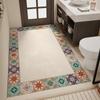 Alfombrillas de Baño Estilo Americano para Área Grande para Uso Doméstico, Alfombrillas para Puerta de Inodoro Resistentes al Agua de Cobertura Completa, Felpudos Absorbentes de Agua Antideslizantes, Personalizables