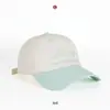 Boné de Baseball Estilo Coreano de Verão Bordado com Letras Color Block Secagem Rápida para Homens com Circunferência Craniana Grande, Boné de Bico de Pato Afina-Rosto para Mulheres, Proteção Solar e Respirável