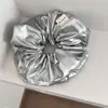 Anillo para el Cabello de Tela Acolchada de Color Sólido Intestino Grueso Sentido Avanzado Verano Color Brillante Cuerda para Atar Cuerda para el Cabello Cola de Pino Temperamento Flor para la Cabeza Versátil