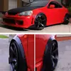 Modificación de coche ceja de rueda ensanchada guardabarros vehículo todoterreno carrocería ancha ceja de rueda tridimensional ensanchada patrón de fibra de carbono negro Universal
