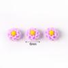 Flor de lasaña de resina de 6 mm joyería para uñas color dopamina flor pequeña henna diamante funda para teléfono móvil accesorios para el cabello accesorios DIY