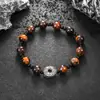 Pulsera de Piedra Ojo de Tigre Amarillo con Cuentas para Hombre, Moderna y Versátil, Lujo Ligero y Sensación de Alta Gama, Joyería Punk Simple Personalizada para Mujer