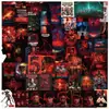 54 Pegatinas de Graffiti de la Serie de TV Americana Stranger Things 5 para Decorar Fundas de Teléfono Móvil, Maletas, Patinetes, Pegatinas para Portátiles