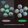 Huagang Gem Anéis de Pedra Bruta de OPAL SINTÉTICO Redondo com Fundo Plano Pedra Semi-preciosa OPAL SINTÉTICO Colorido Diamante Bruto