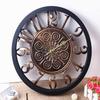 Reloj de pared retro silencioso estilo europeo sala de estar simple reloj de pared antiguo europeo estilo industrial campestre americano reloj grande creativo.