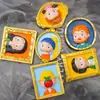 Muñeca de molde de yeso de dibujos animados mundo pintura famosa gota de pegamento de cristal hecho a mano diy pintura de Van Gogh molde de gota de pegamento