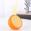 Tazas de Paja Serie Frutas de Verano Se Pueden Personalizar Según la Imagen, Soporte para Diseño Personalizado de Vasos de Plástico de Forma Especial para Publicidad y Promoción