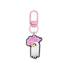 Llavero de Goma Suave de Fantasma de Halloween Dibujado Hebilla de Puerta en Forma de 8 en Forma de U Llavero Pinza de Langosta Figura de Muñeco Hebilla Colgante Adorno