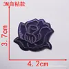 Tamanho pequeno, médio e grande autoadesivo bordado de flor de rosa adesivo de tecido patch branco patch decorativo para roupas flor de tecido acessórios de vestuário