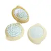 Espejo Peine Mini Portátil Todo en Uno Compacto Plegable para Niña Peine de Bolsa de Aire Peine para Cabello Liso Masajeador de Cabello Peine de Dibujos Animados con Cojín de Aire