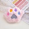 Broche de peluche con forma de garra de gato, relleno de algodón, colorido, accesorio de ropa, muñeca de tela bordada, material para horquillas DIY, venta al por mayor
