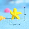 Artesanías de Resina para Micro-Paisajes Adornos Pequeños Playa Océano Fondo Marino Paisajismo Serie de Estrellas de Mar Hecho a Mano