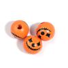 Impresión de Halloween cuentas redondas de madera comercio exterior calabaza telaraña calavera cuentas sueltas accesorios DIY cuentas al por mayor