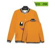 Camisa de Béisbol Estampada en 3D de Pokémon, Cuello de Pikachu, Abrigo de Béisbol, Cárdigan