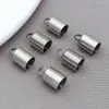 Acero Inoxidable Cabeza Plana Código Francés Campana Colgante Hecho a Mano DIY Pulsera Collar Conexión de Cuerda de Cuero Hebilla Tapa de Cuerda Material de Joyería Accesorios