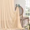 Cortina de gasa de malla blanca exclusiva transfronteriza para fiesta de boda al aire libre, fondo de decoración de chifón, arco de boda de organza