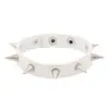 Cuero de PU Ecológico Joyería Rock Punk Europea y Americana Moda Tendencia Exagerado Largo Pulsera de Cuero con Pinchos Pulsera de Muñeca