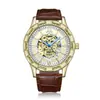 Reloj Sewor para Hombre con Esfera de Cadena de Hierro, Diseño Hueco de Cabeza de Calavera, Reloj Semiautomático para Hombre, Reloj de Pulsera Casual para Hombre, Acero