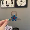 Goma para el cabello azul floral de diseño nicho estilo coreano, Banda para el cabello de moda simple y versátil, Accesorio para el cabello de alta elasticidad para coleta y moño