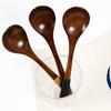 Cuchara de madera nanmu estilo japonés línea de corbata pequeña cuchara de madera cuchara de loto cuchara de café para mezclar cuchara de madera maciza pedidos al por mayor