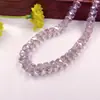 Contas de cristal facetadas em formato de roda de 6-8mm para acessórios de joias DIY, contas de vidro sem espaçadores, joias para colares artesanais, contas soltas