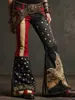 Pantalones de Campana Estilo Nuevo para Mujer, Pantalones Largos de Mezclilla Sintética, Punk Retro, Comercio Exterior, Ropa de Mujer Amazon, Venta Caliente en Sitio Independiente