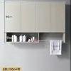Gabinete de lavandería de aluminio tipo panal, gabinete complementario para lavadora de balcón, combinación de lavabo integrado con tabla de lavar, gabinete de baño