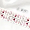 Novas Unhas Postiças Brilhantes Estilo Chinês Olho de Gato, Unhas Pré-Fabricadas, Adesivos de Unha Estilo Desenho Animado Chinês Ins, Unhas Postiças Atacado