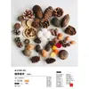 Virutas de Madera Cáscara de Nuez Material Planta Taibao Especimen Piña de Pino Paquete de Materiales de Flores Secas DIY Chen Mai Hecho a Mano Bellota Seca Marco de Fotos