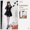 Fantasia de Halloween fantasia adulta cosplay policial, uniforme de aeromoça de boate Marinha uniforme polícia vestido